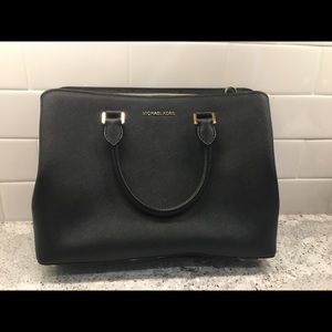 Michael Kors black purse/satchel